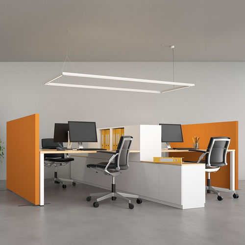 Room divider acoustic panel - D-SPACE - Caruso Acoustic - free-standing / mobile / fabric