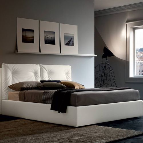 Double bed - EDGAR - Felis s.r.l. unipersonale - single / contemporary / upholstered
