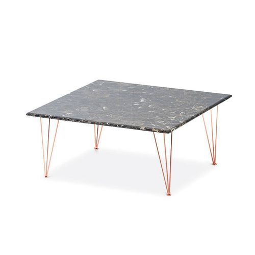 Contemporary coffee table - FLAMINGO - Felis s.r.l. unipersonale - marble / chrome steel base / copper base