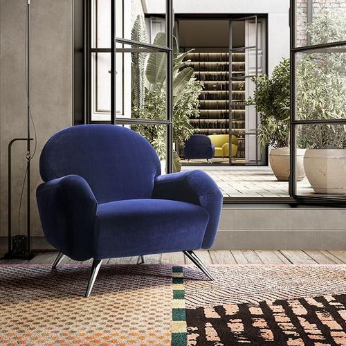 Contemporary armchair - CLAIR - Felis s.r.l. unipersonale - fabric / pine / solid wood