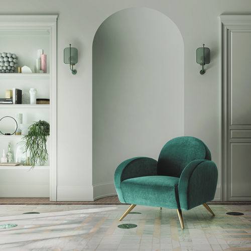 Contemporary armchair - WENDY - Felis s.r.l. unipersonale - fabric / pine / solid wood