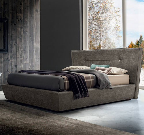 Double bed - CHRIS  - Felis s.r.l. unipersonale - contemporary / upholstered / with headboard