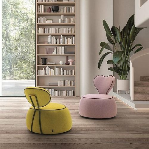 Original design armchair - LOVE-STORY - Felis s.r.l. unipersonale - fabric / with removable cover / Made in Italy