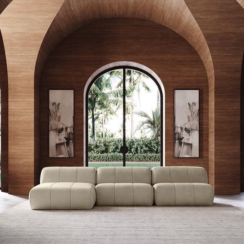 Modular sofa - MUFFIN - Felis s.r.l. unipersonale - contemporary / fabric / red