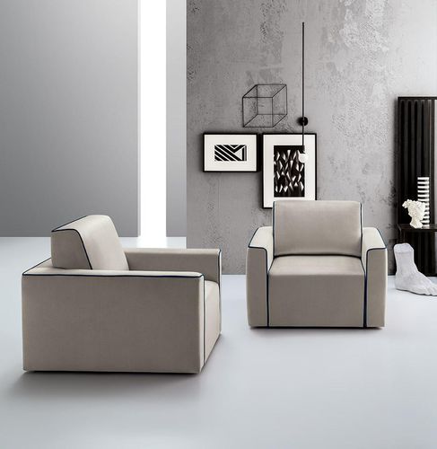 Contemporary armchair - WALLY - Felis s.r.l. unipersonale - fabric / pine / solid wood