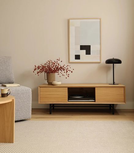 Modern TV cabinet - AURORA MEDIA MINI - take me HOME. - with drawers / with concealed cabling / with storage