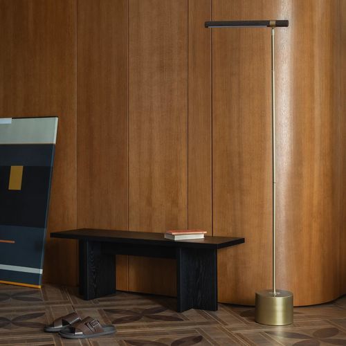 Contemporary bench - HOLGER - take me HOME. - wood veneer / without backrest / without armrests