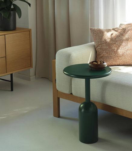 Contemporary side table - ARKIN - take me HOME. - solid wood / beech / beech base