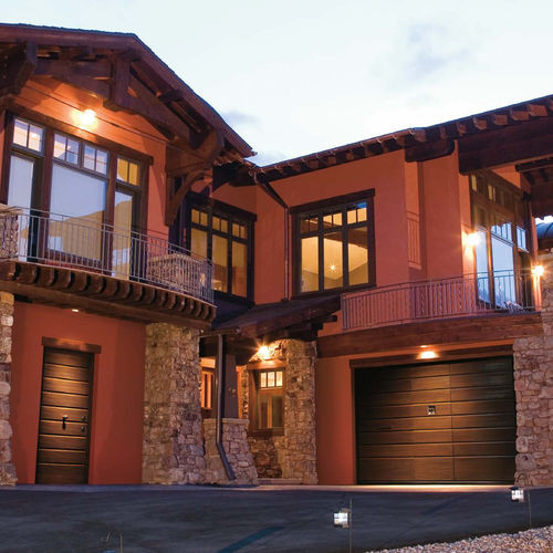 Tilting garage door - Old - SILVELOX GROUP SPA - oak / larch / okoumé