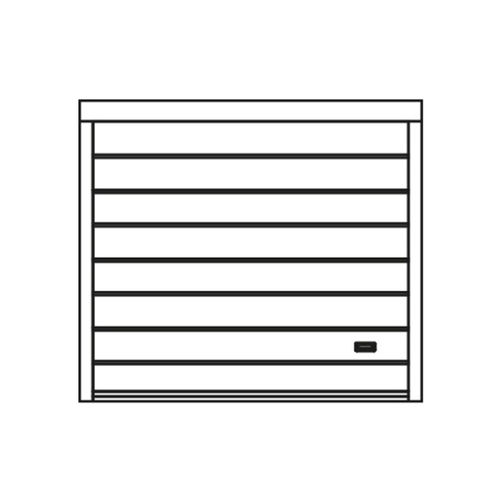 Sliding garage door - Goias - SILVELOX GROUP SPA - galvanised steel / automatic / manual