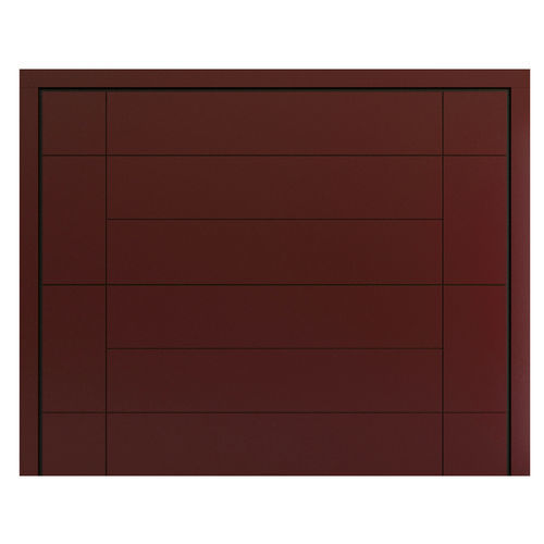 Sectional garage door - SECURLAP GEO - SILVELOX GROUP SPA - wood veneer / plywood / automatic