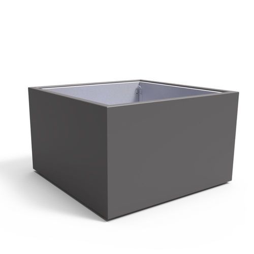 COR-TEN® steel planter - LINEO - CROSO FRANCE - galvanised steel / square / contemporary