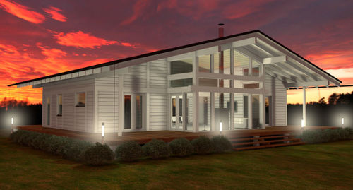 Prefab house - POLAR SWAN 193 - Polar Life Haus - eco-friendly / contemporary / with terrace