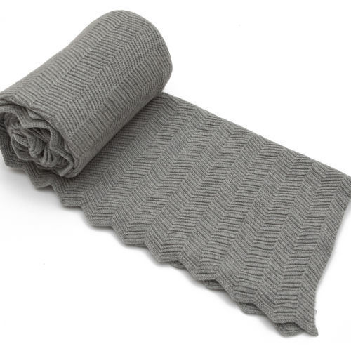 Cashmere blanket - KNIT ZIG ZAG - ARTIGIANI DEL CASHMERE - Made in Italy