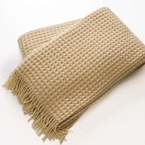 Cashmere blanket - WAFFLE - ARTIGIANI DEL CASHMERE - Made in Italy