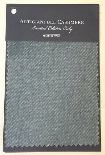 Interior design fabric - NORFOLK BLU - ARTIGIANI DEL CASHMERE - for blanket / for plaid / plain