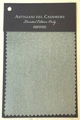 Interior design fabric - VERDE ACQUA - ARTIGIANI DEL CASHMERE - for blanket / for plaid / plain