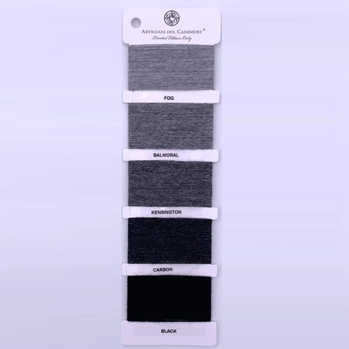 Plaid fabric - GREY YARNS - ARTIGIANI DEL CASHMERE - for blanket / for interior design / plain