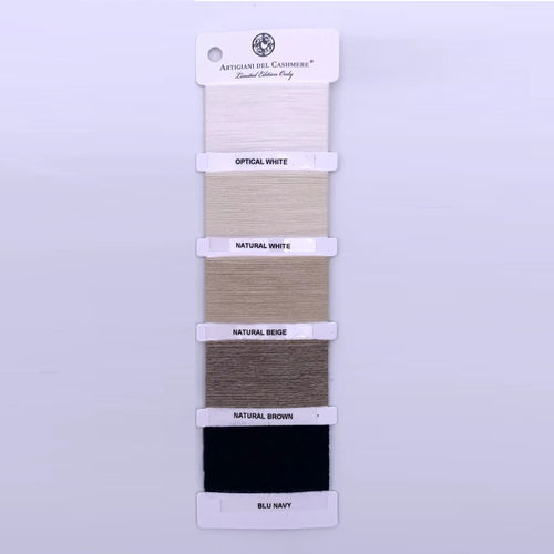 Plaid fabric - NATURAL YARN - ARTIGIANI DEL CASHMERE - for blanket / for interior design / plain