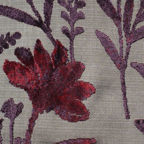 Matrix Fire retardant Upholstery Fabric in Purple