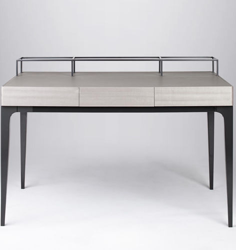 Contemporary desk - HEMINGWAY  - Rossato Srl - maple / metal / leather