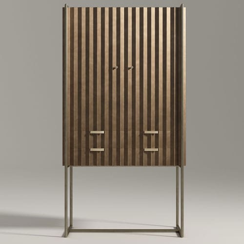 Sideboard with long legs - TAYLOR  - Rossato Srl - contemporary / bronze / brushed brass