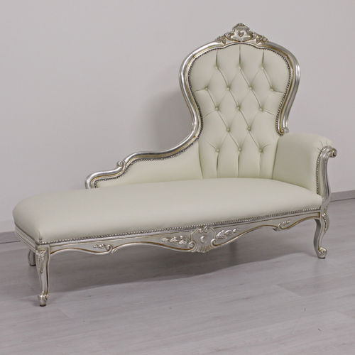 Traditional daybed - CAROL  - ORSITALIA - velvet / water-repellent fabric / cotton