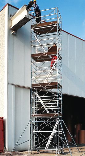 Galvanised steel scaffolding - EXPORT 3001  - Frigerio Carpenterie - high / on casters