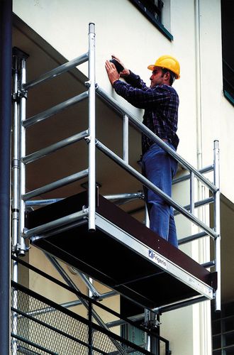 Aluminum scaffolding - ALUPONT BALCONIES - Frigerio Carpenterie - on casters