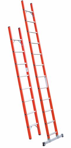 Fiberglass professional ladder - V080N - Frigerio Carpenterie - work / leaning / aluminum