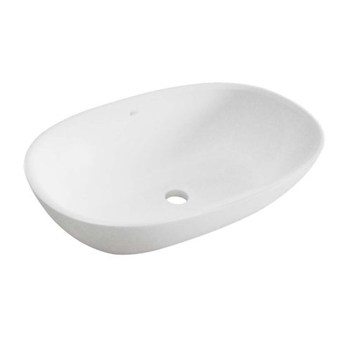 Countertop washbasin - MARGARET - Livingstone Baths - composite / oval / contemporary