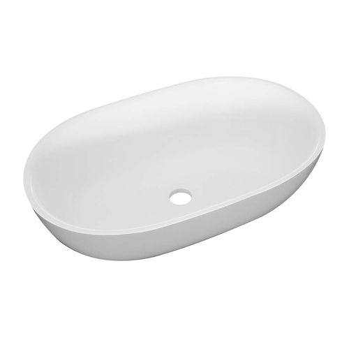Countertop washbasin - AMY - Livingstone Baths - composite / oval / contemporary