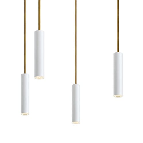 Hanging light fixture - GLAM S4 - INDELAGUE | ROXO Lighting - LED / round / tubular