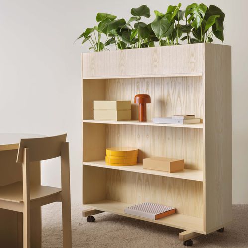 Floor-mounted office divider - ZORLA - ZilenZio - fabric / metal / wooden
