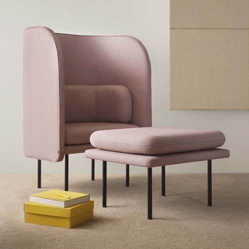 Contemporary pouf - Tune  - ZilenZio - fabric / rectangular / cushion