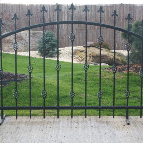 Bar fence - SAN MARINO - KB BLOK - garden / wrought iron / traditional