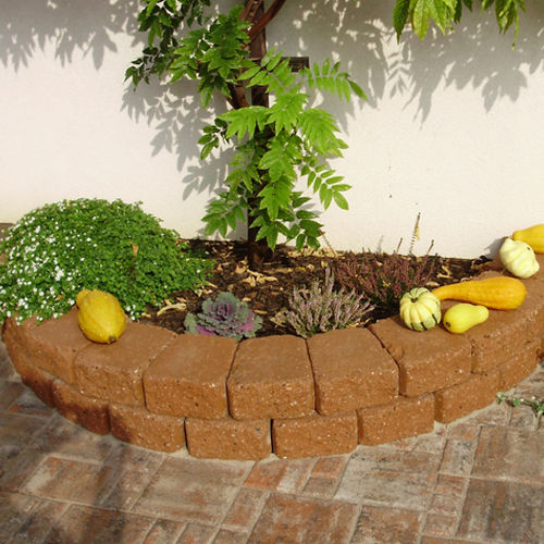 Garden edge - KB BLOK - concrete / curved