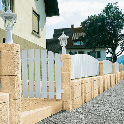 Solid concrete block - FLEXUR  - UHL - for wall / for garden enclosures / stone look