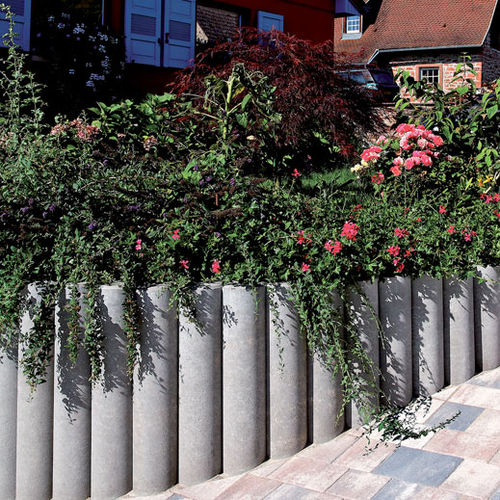 Garden edge - LONGO - Heinrich & Boch - high-performance concrete / curved