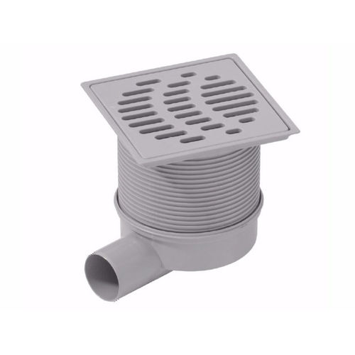 ABS floor drain - TER07 series - DAKOTA - polypropylene / stainless steel / patio
