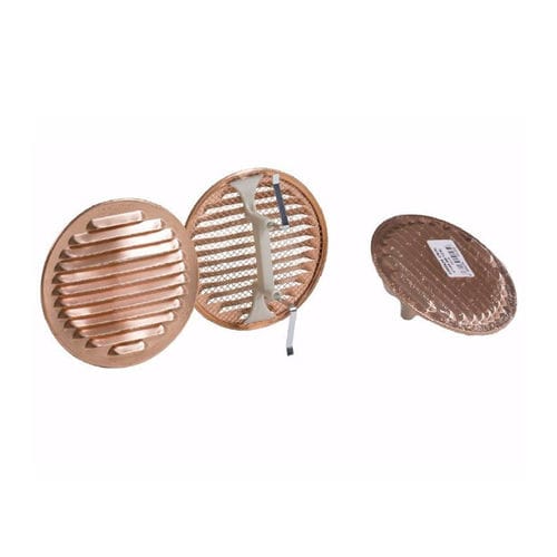 Copper ventilation grill UNI03642 RB series DAKOTA round