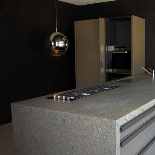 Stone countertop - GREY-GREEN PORPHYRY - EURO PORFIDI - commercial / kitchen