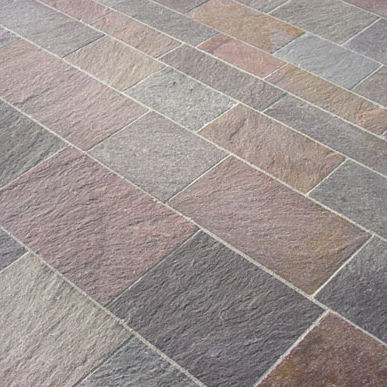 Porphyry tile - SAWN SIDES - PORFIDI ITALIA 2000 - matte / natural finish / outdoor