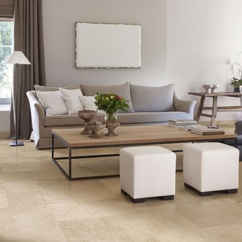 Porcelain stoneware tile - CAVA ALBORENSIS : GREIGE - KRONOS CERAMICHE - polished / indoor / wall
