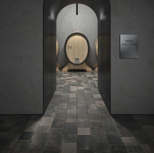 Stone tile - NAMUR - KRONOS CERAMICHE - matte / polished / indoor