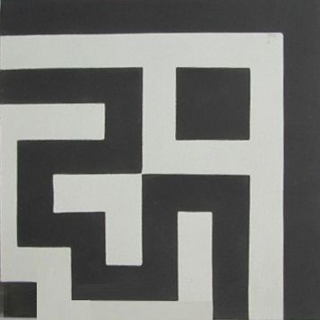 Indoor encaustic cement tile - BORDER & CORNER : C211/B211 - Secoin Corporation - floor / geometric pattern