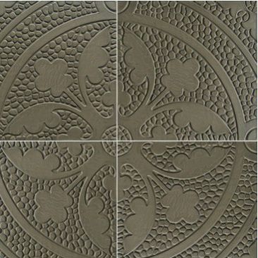 Polished encaustic cement tile - R002 - Secoin Corporation - indoor / floor / floral