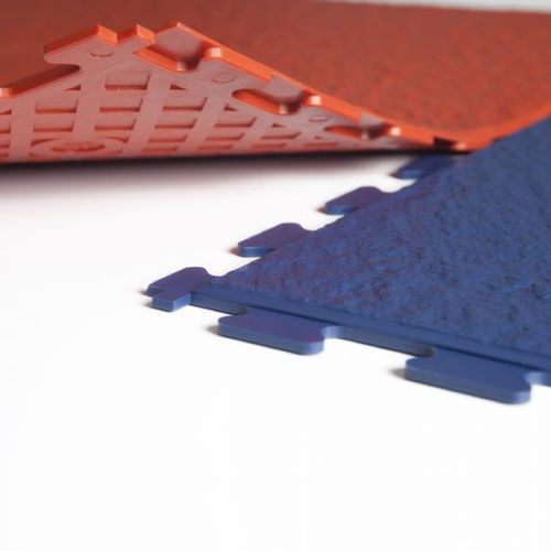 PVC flooring - R-TILE™ SLATE INTERLOCKING  - R-Tek Manufacturing - indoor / for wet rooms / residential