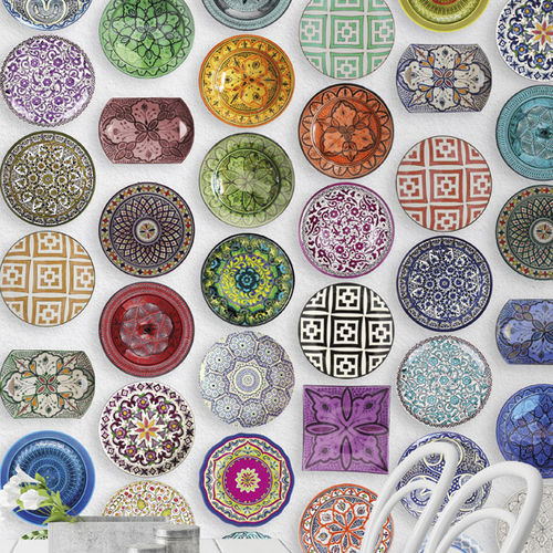 Contemporary wallpaper - CASABLANCA - Wallpepper - cellulose fiber / natural fiber / patterned