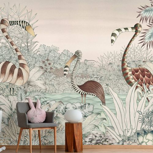 Contemporary wallpaper - MYSTIQUE - Wallpepper - cellulose fiber / natural fiber / nature pattern